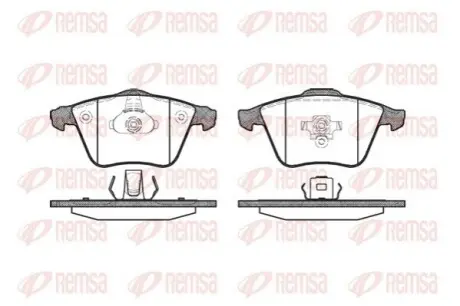 Колодки гальмівні (передні) Ford Focus/Mazda 3 05-14/Opel Vectra C 05-08/Volvo C30/S40/V40/V50 03 REMSA 0964.20 Купити в Україні
