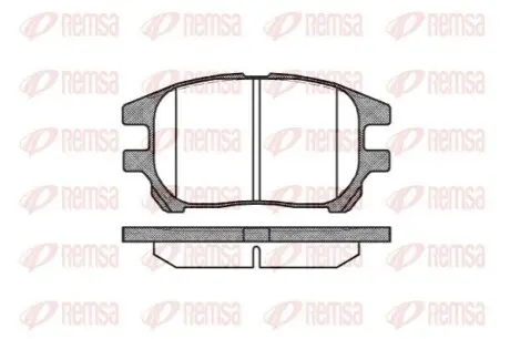 TOYOTA Гальмівні колодки передн. Lexus RX 00 REMSA 0972.00 Купити в Україні