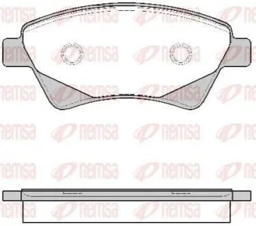 Тормозные колодки, дисковый тормоз.) REMSA 097620 Купить в Украине