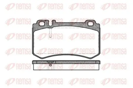 Колодки гальмівні (задні) MB E-class (W211/W212)/S-class (W220/W221) 98- (Ate) REMSA 099300 Купити в Україні