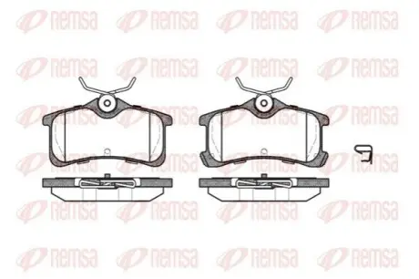 Колодки гальмівні (задні) Toyota Avensis/Corolla 97-03 REMSA 1050.02 Купити в Україні