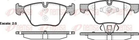 Колодки гальмівні (передні) BMW 1 (E81/E87) 04-12/3 (E90-E93) 05-13/X1 (E84) 11-15 REMSA 1052.10 Купити в Україні