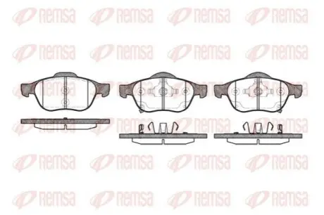 Колодки гальмівні (передні) Toyota Avensis 1.6-2.0/2.0TD 97-05 REMSA 1054.02 Купити в Україні