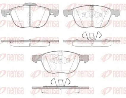 Тормозные колодки (передние) Ford Focus/Mazda 3/5 03- REMSA 108215 Купить в Украине