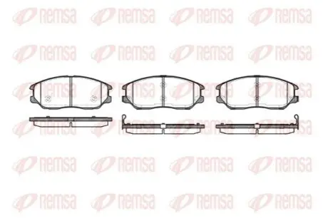 Колодки гальмівні (передні) Hyundai Terracan/Equus/Kia Amanti 99 REMSA 1085.02 Купити в Україні