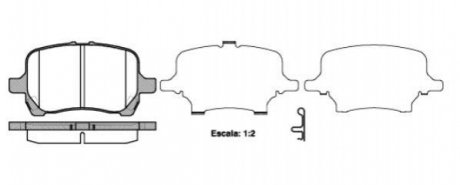 CHEVROLET Тормозные колодки передние HHR 2.4 06- REMSA 1089.12 (фото 1)