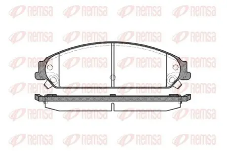 Тормозные колодки дисковые перед. Chrysler 300C 05-13 Dodge Caliber SRT4 08-09 REMSA 112808 Купить в Украине