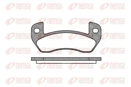 Тормозные колодки, дисковый тормоз.) REMSA 115200