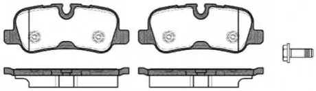 Тормозные колодки, дисковый тормоз.) REMSA 115910
