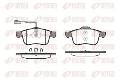 Тормозные колодки, дисковый тормоз.) REMSA 118302