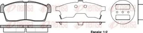Колодки гальмівні (задні) Hyundai i10 07-16/Kia Picanto 04 REMSA 119900 Купити в Україні