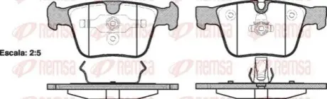 Колодки гальмівні (задні) MB M-class (W164)/S-class (W221)/R-class (W251/V251) 06-13 (Ate) REMSA 1216.00 Купити в Україні