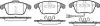 Фото Колодки гальмівні (передні) Audi Q3 11-18/VW Passat Tiguan 07-18/Sharan 10-(+датчик) REMSA (121921) зображення 5