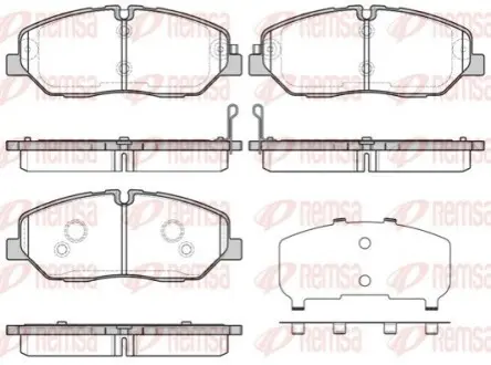 HYUNDAI гальмівні колодки передн. H350 2.5 CRDI 15 REMSA 1226.32 Купити в Україні