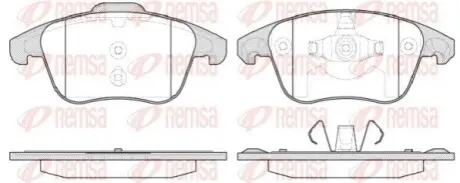 Дисковые тормозные колодки REMSA 1249.30 Купити в Україні