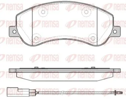 FORD Гальмівні колодки передн. Transit 06 REMSA 1250.11 Купити в Україні