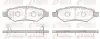 Фото Комплект гальмівних колодок (задніх) Citroen C5/Ford C-Max 07-/Focus/Connect 04-13/Renault Laguna 07-15/Volvo REMSA (1335.02) зображення 1