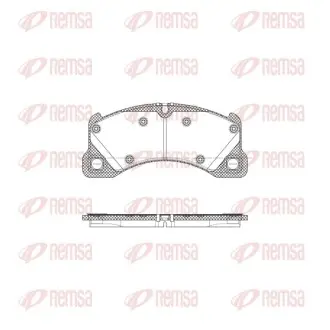 Колодки гальмівні (передні) Porsche Cayenne 02-/Macan 14-/Panamera 10-16/VW Touareg 02- (Brembo) REMSA 1345.45 Купити в Україні
