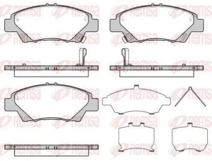 HONDA гальмівні колодки передн.Jazz 08 REMSA 1358.42 Купити в Україні