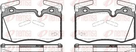 Фото MINI Гальмівні колодки MINI CLUBMAN (R55) Cooper 10-14 REMSA (137400) зображення 1