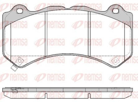 Колодки гальмівні (передні) Jeep Grand Cherokee 06- REMSA 137604