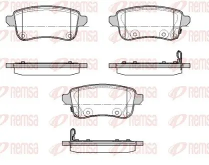 Колодки гальмівні (задні) Renault Captur/Zoe 20- (TRW) REMSA 138702 Купити в Україні