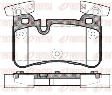 Колодки гальмівні (задні) MB C-class (W204)/E-class (W211/W212) 08 REMSA 142900 Купити в Україні