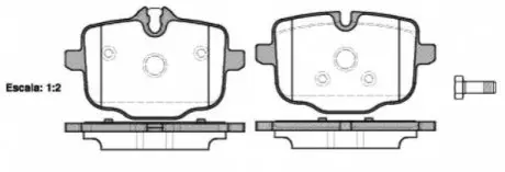 Колодки гальмівні (задні) BMW 5 (G30/G31)/7 (G11/G12)/X5 (G05)/X6 (G06) 17 REMSA 143300 Купити в Україні