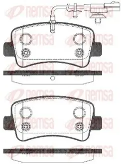 Комплект гальмівних колодок (задніх) Renault Master/Opel Movano 10- (однокатк.) REMSA 143911 Купити в Україні