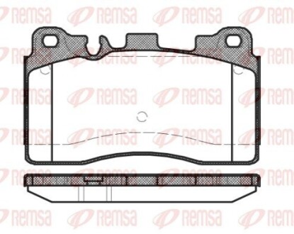 DB Гальм. колодки задн. E-CLASS T-Model (S212) E 63 AMG (212.277) 09-11 REMSA 145400