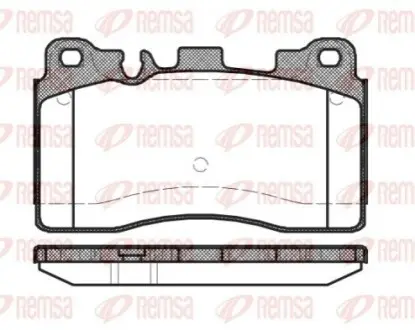 DB Гальм. колодки задн. E-CLASS T-Model (S212) E 63 AMG (212.277) 09-11 REMSA 145400 Купити в Україні