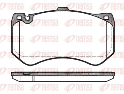 DB Гальм колодки передн. E-CLASS T-Model (S212) E 63 AMG (212.277) 09-11 REMSA 145500