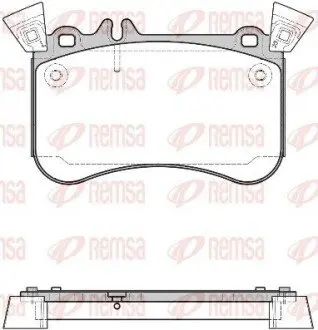DB Гальм. колодки передн. A-CLASS (W176) A 45 AMG 4-matic (176.052) 13-18 REMSA 1465.10 Купити в Україні