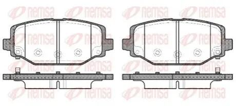 Фото 1 — Колодки гальмівні (задні) Chrysler Grand Voyager 07-/Fiat Freemont 11- REMSA (1483.04) Фото Колодки гальмівні (задні) Chrysler Grand Voyager 07-/Fiat Freemont 11- REMSA (1483.04) зображення 1