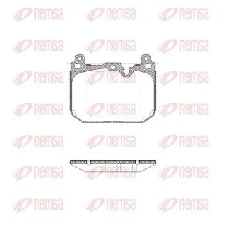 Тормозные колодки (передние) BMW X1 (F48)/X2 (F39) 18- B47/B48 (Brembo) REMSA 149120 Купить в Украине