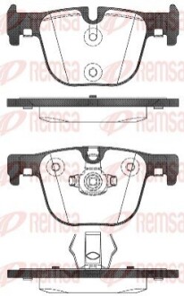 BMW Гальмівні колодки задн.3 F30/34,4 F33//36 REMSA 149300