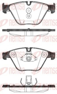 Тормозные колодки, дисковый тормоз.) REMSA 149600