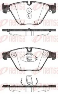 Тормозные колодки, дисковый тормоз.) REMSA 149600