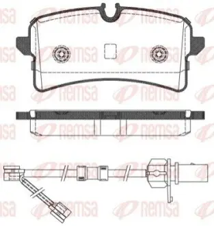 VW гальмівні колодки задні Audi A6/7 11 REMSA 150502 Купити в Україні