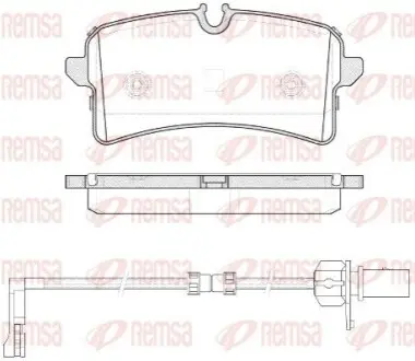 VW колодки гальм. задн. AUDI A8 09 REMSA 1505.12 Купити в Україні