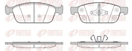 Колодки гальмівні (передні) Ford Kuga II/ Connect II 12- (Teves) Q+ REMSA 151050 Купити в Україні