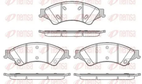 Колодки гальмівні (передні) Ford Ranger 11 REMSA 1524.02 Купити в Україні