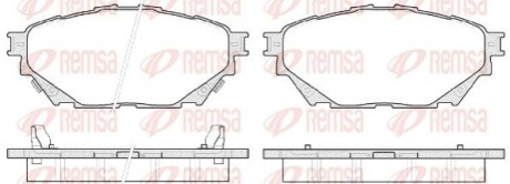 Колодки тормозные дисковые REMSA 1544.04 (фото 1)