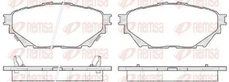 MITSUBISHI Гальмівні колодки передн. Canter (FE5, FE6) VI FE160E4 08-11 REMSA 1544.04 Купити в Україні