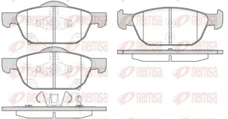 Колодки гальмівні (передні) Honda Accord VIII 08 REMSA 1552.02 Купити в Україні
