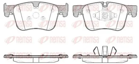 Колодки гальмівні (передні) Citroen Berlingo/Opel Combo 18-/Peugeot 3008/508 16- (Ate) REMSA 1560.10 Купити в Україні