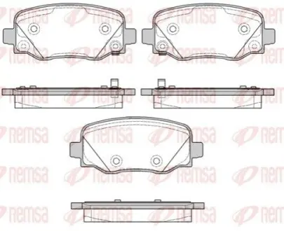Фото Колодки гальмівні (задні) Fiat 500X/Jeep Renegade 14- REMSA (1578.02) зображення 1