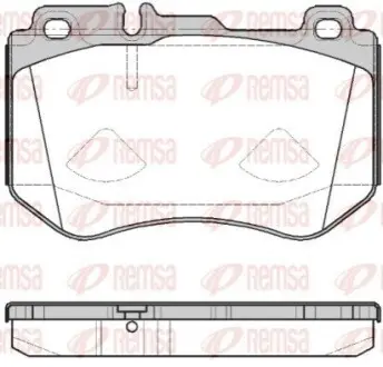 Колодки гальмівні (передні) MB C-class (W205) 14 REMSA 1591.00 Купити в Україні