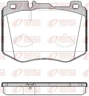 Колодки гальмівні (передні) MB C-class (W205)/E-class (W213) 14- (Brembo) ATE Ceramic REMSA 160400 Купити в Україні