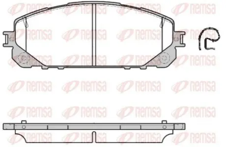 Колодки гальмівні (передні) Jeep Cherokee 13 REMSA 1613.00 Купити в Україні